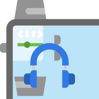 Google voice assistant on a tablet vector