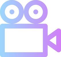 A camera icon with two eyes vector