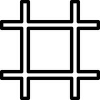 A square with four squares in it vector