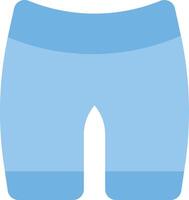 A blue shorts with a white background vector