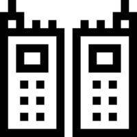 Two cell phones icon on a white background vector
