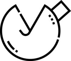 A black and white icon of a clock vector