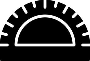 A black and white icon of a compass vector