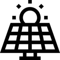 A solar panel with a sun on it vector