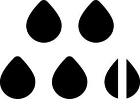 Four black and white images of four different shapes vector