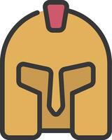 A spartan helmet icon vector