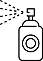 A spray bottle with a spray nozzle on it vector