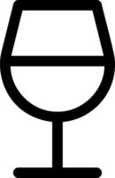 A wine glass icon on a white background vector