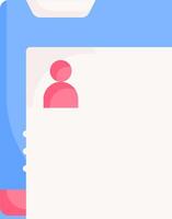 A folder with a person in it vector