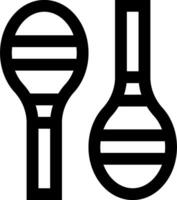 Two black and white images of two different types of musical instruments vector