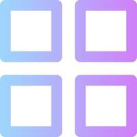 Four square shapes with different colors vector