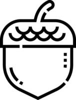 Acorn icon illustration vector