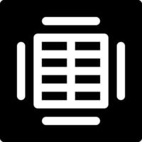 A black and white icon of a book vector