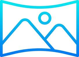 The icon for a photo app vector