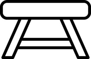 A stool with a white background vector