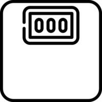 A black and white square with a clock on it vector