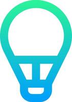 The light bulb icon vector