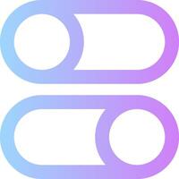 Two purple and blue circles with a white background vector