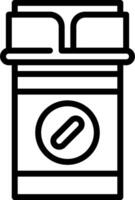 Pill bottle icon vector