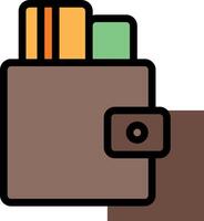 Wallet icon with credit cards and money vector