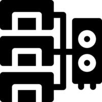 A black and white image of a computer vector