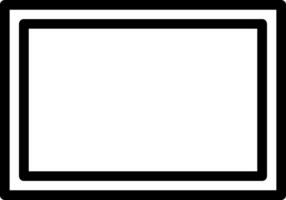 A black and white square with a white border vector