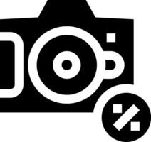 A camera with a check mark and a cross vector