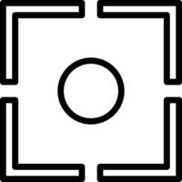 A square with a circle in the middle vector