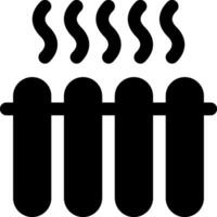 A black and white image of a grill with two hot dogs vector