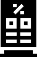 A black and white icon of a computer vector