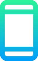 A square app icon with a blue and green border vector