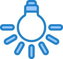 A light bulb with rays coming out of it vector