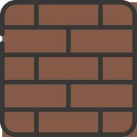 A brick wall with a square shape vector