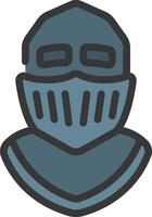 A knight helmet icon on a white background vector