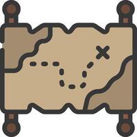 A map with a compass and arrow on it vector