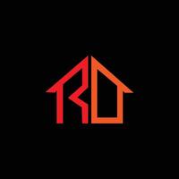RD Logo Design Template vector