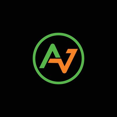 AV, VA, A, V abstract letters logo monogram