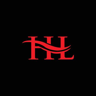 HL Initial logo concept with electric template
