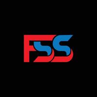 FSS Letter Initial Logo Design Template Illustration vector