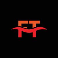 FT logo design template vector
