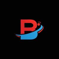 B tech logo design template, B tech logo, B technology vector