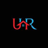 UHR Letter Initial Logo Design Template Illustration vector