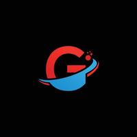 G tech logo design template, G tech logo, G technology vector