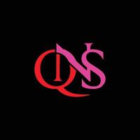 QNS Letter Initial Logo Design Template Illustration vector