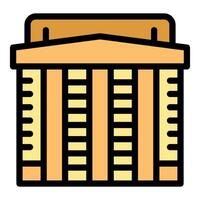 Parliament building with columns showing government power structure vector