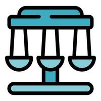 Swing ride attraction with three empty seats in amusement park vector
