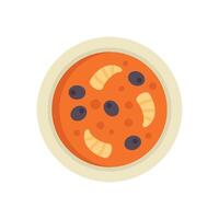 Bowl of soup with vegetables, a hearty and healthy meal vector