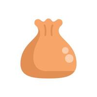 Steamed soup dumpling filled with broth and meat vector