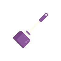 Purple toilet plunger with plastic handle for unclogging toilets vector