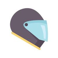Motorcycle helmet providing safety and style for riders vector